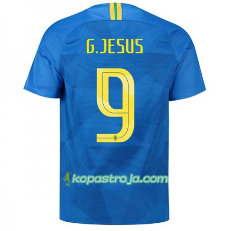 Billiga Fotbollströjor Brasilien G.Gesus 9 VM 2018 Borta tröja